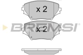 BREMSI BP2993 - B. PADS TOYOTA