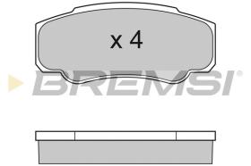 BREMSI BP2996 - B. PADS FIAT, PEUGEOT, CITROEN