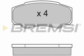 BREMSI BP2996TR - B. PADS FIAT, PEUGEOT, CITROEN