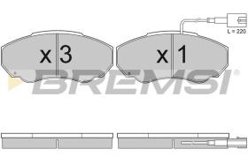 BREMSI BP2997 - B. PADS FIAT, PEUGEOT, CITROEN