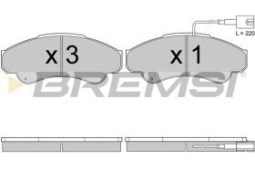 BREMSI BP2998 - B. PADS FIAT, PEUGEOT, CITROEN