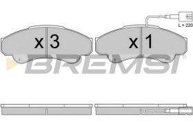 BREMSI BP2998TR - B. PADS FIAT, PEUGEOT, CITROEN