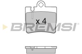 BREMSI BP2999 - B. PADS MERCEDES-BENZ