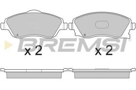 BREMSI BP3000 - B. PADS OPEL, VAUXHALL