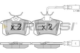 BREMSI BP3006 - B. PADS AUDI