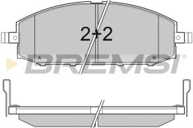 BREMSI BP3007 - B. PADS NISSAN