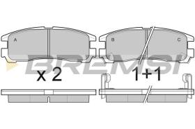 BREMSI BP3038 - B. PADS OPEL, CADILLAC, BUICK, MEGA