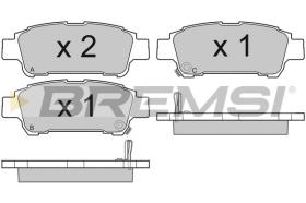 BREMSI BP3042 - B. PADS TOYOTA