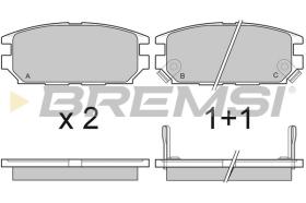 BREMSI BP3046 - B. PADS MITSUBISHI