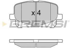 BREMSI BP3049 - B. PADS TOYOTA