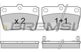 BREMSI BP3050 - B. PADS TOYOTA, DR