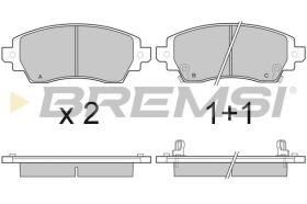 BREMSI BP3053 - B. PADS TOYOTA