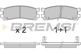 BREMSI BP3054 - B. PADS MAZDA