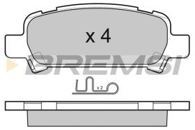 BREMSI BP3056 - B. PADS SUBARU