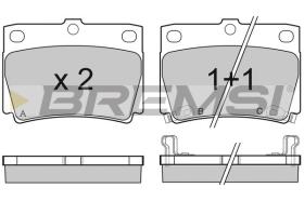 BREMSI BP3057 - B. PADS MITSUBISHI