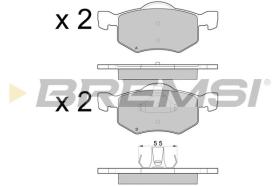 BREMSI BP3058 - B. PADS FORD, MAZDA