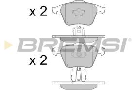 BREMSI BP3062 - B. PADS VOLVO