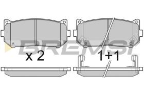 BREMSI BP3064 - B. PADS KIA