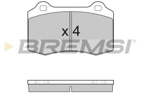 BREMSI BP3155 - B. PADS PEUGEOT, CITROEN, SEAT, JAGUAR