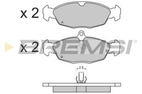 BREMSI BP3156 - B. PADS JAGUAR