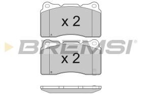 BREMSI BP3157 - B. PADS FORD, SUBARU, DODGE, CHEVROLET