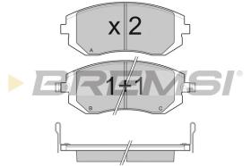 BREMSI BP3158 - B. PADS TOYOTA, SUBARU