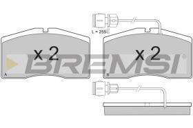 BREMSI BP3160 - B. PADS AUDI