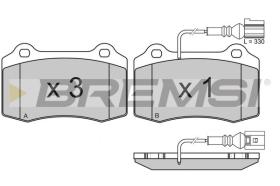 BREMSI BP3161 - B. PADS SEAT, JAGUAR, FERRARI, VOLVO