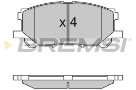 BREMSI BP3168 - B. PADS LEXUS