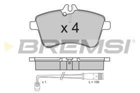 BREMSI BP3172 - B. PADS MERCEDES-BENZ