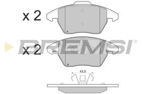 BREMSI BP3174 - B. PADS PEUGEOT, CITROEN