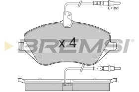 BREMSI BP3181 - B. PADS PEUGEOT, CITROEN