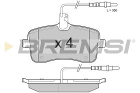 BREMSI BP3182 - B. PADS PEUGEOT, JEEP