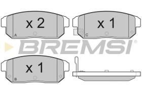 BREMSI BP3184 - B. PADS SUZUKI, MAZDA