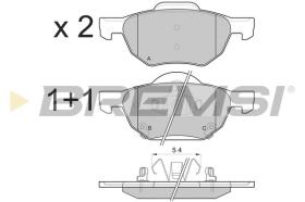 BREMSI BP3185 - B. PADS HONDA