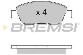 BREMSI BP3186 - B. PADS SUZUKI