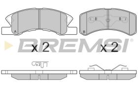 BREMSI BP3190 - B. PADS MITSUBISHI, DAIHATSU