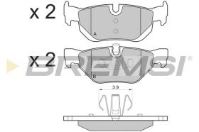 BREMSI BP3194 - B. PADS BMW