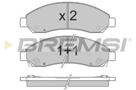 BREMSI BP3199 - B. PADS GREAT WALL, ISUZU