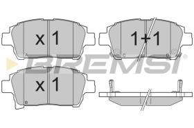 BREMSI BP3201 - B. PADS TOYOTA