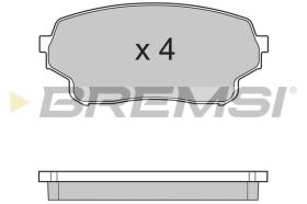 BREMSI BP3205 - B. PADS SUZUKI