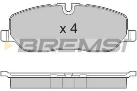 BREMSI BP3206 - B. PADS LAND ROVER