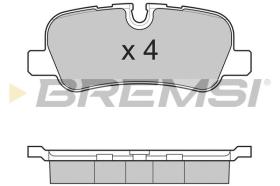 BREMSI BP3207 - B. PADS LAND ROVER