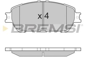 BREMSI BP3209 - B. PADS TOYOTA, LEXUS