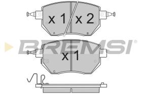 BREMSI BP3210 - B. PADS NISSAN, INFINITI