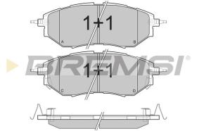 BREMSI BP3211 - B. PADS SUBARU