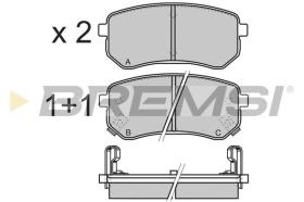 BREMSI BP3212 - B. PADS HYUNDAI, KIA