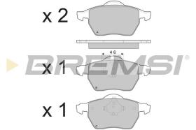 BREMSI BP3213 - B. PADS VOLVO