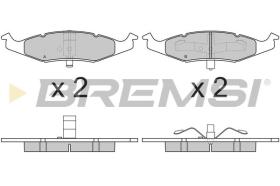 BREMSI BP3215 - B. PADS CHRYSLER