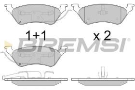 BREMSI BP3220 - B. PADS DODGE, CHRYSLER, JEEP